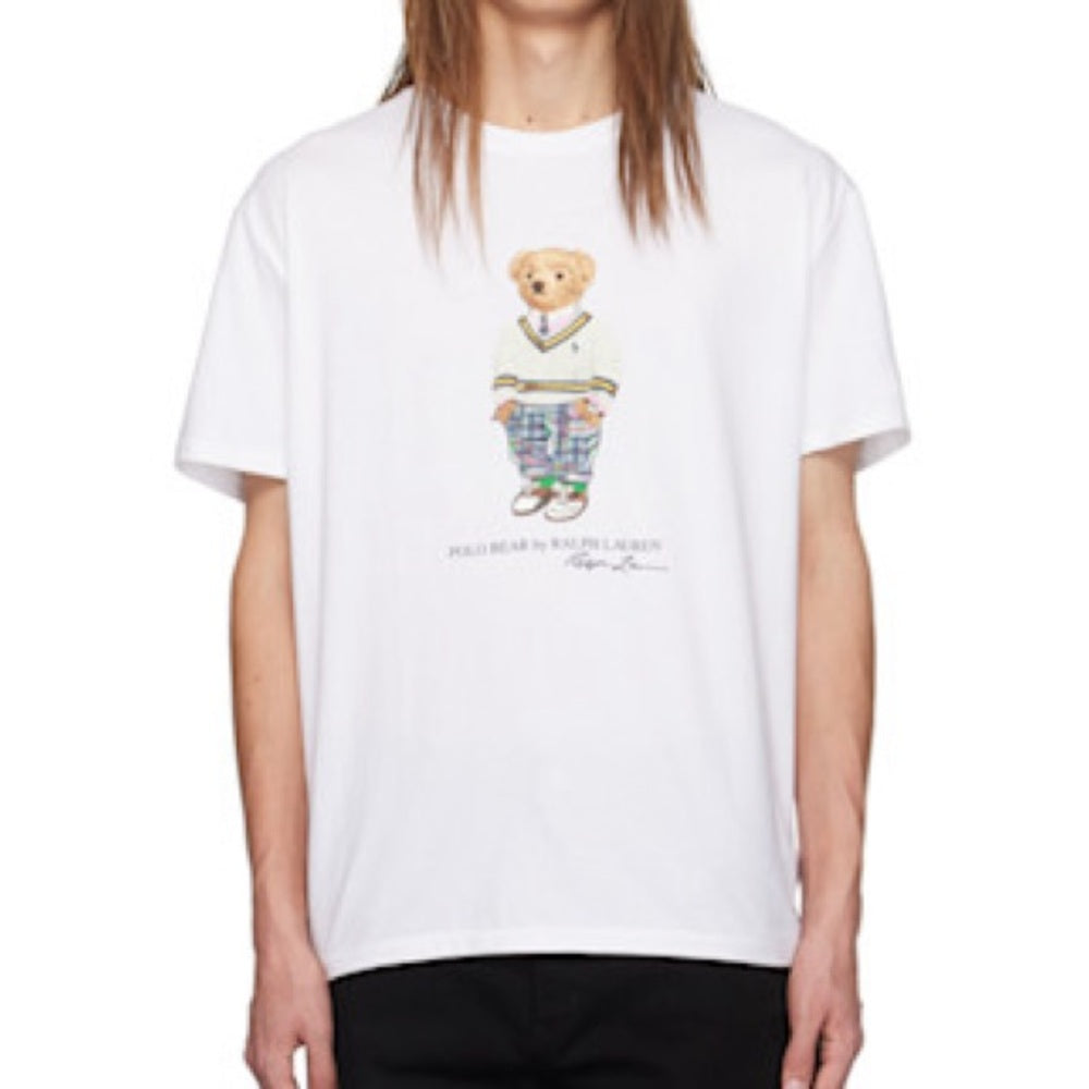 Polo white bear tee sz Various