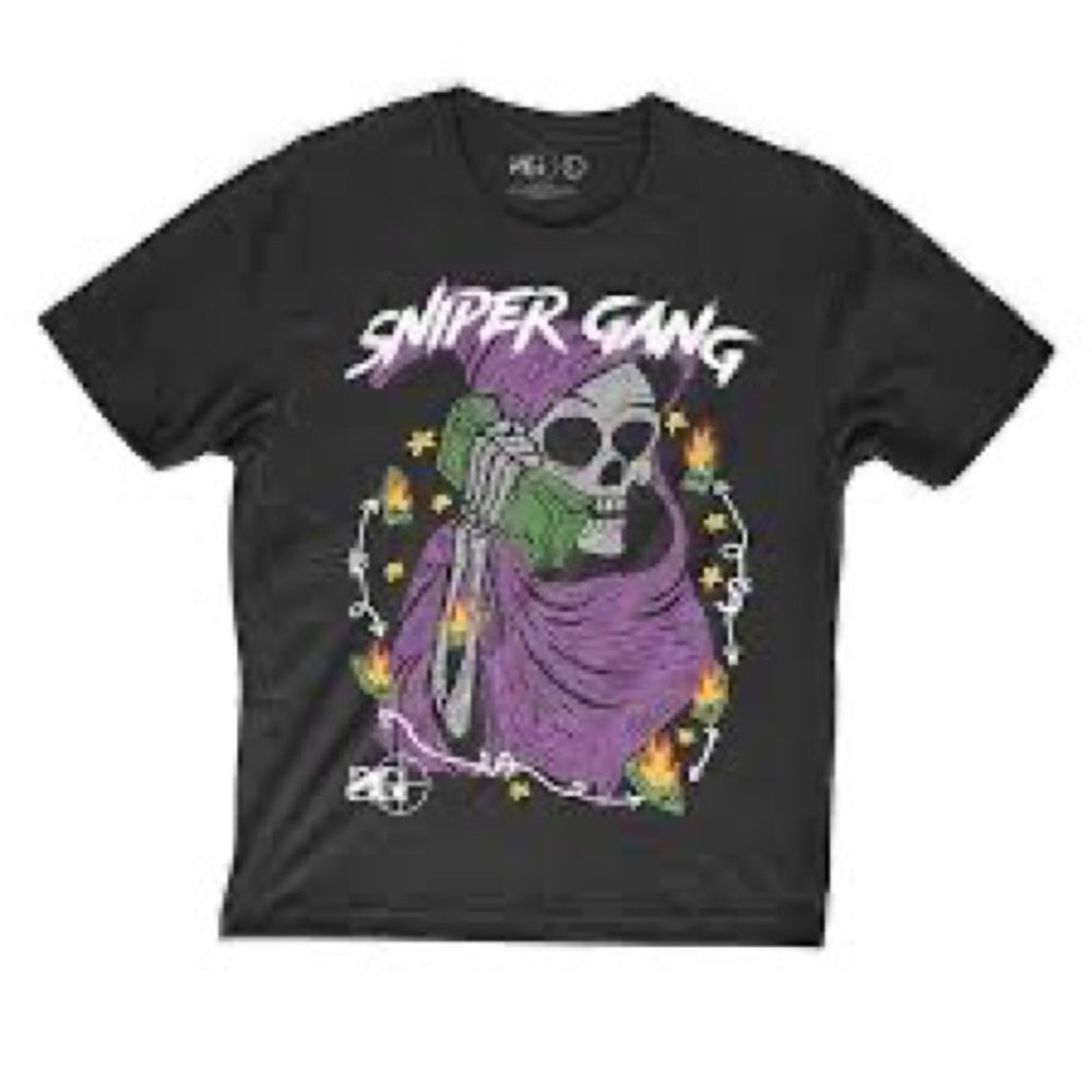 Sniper gang graphic tee sz various