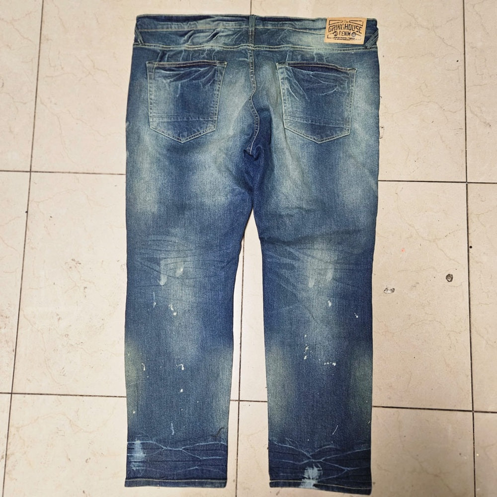 GRINDHOUSE Distressed Blue Jeans Sz various