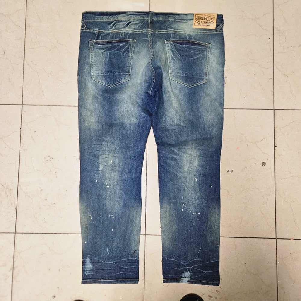 GRINDHOUSE Distressed Blue Jeans Sz various