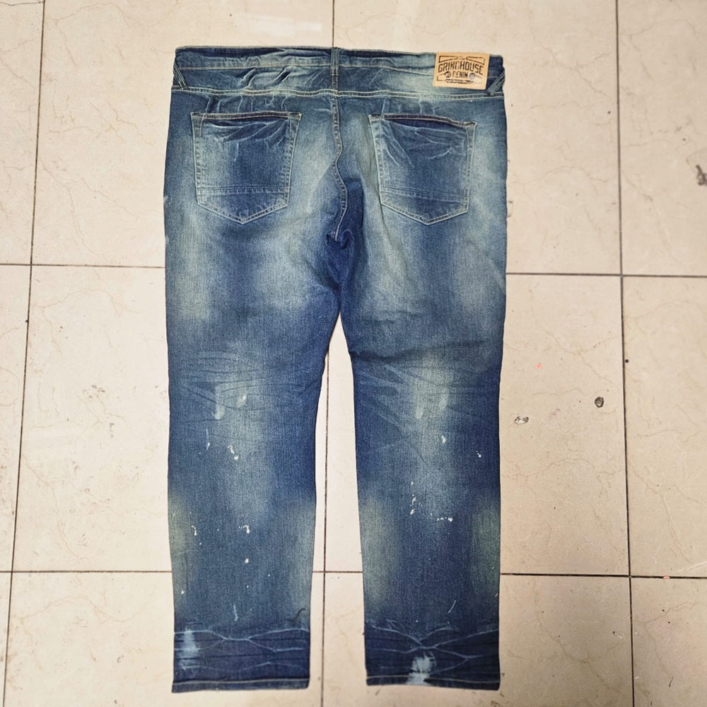 GRINDHOUSE Distressed Blue Jeans Sz various