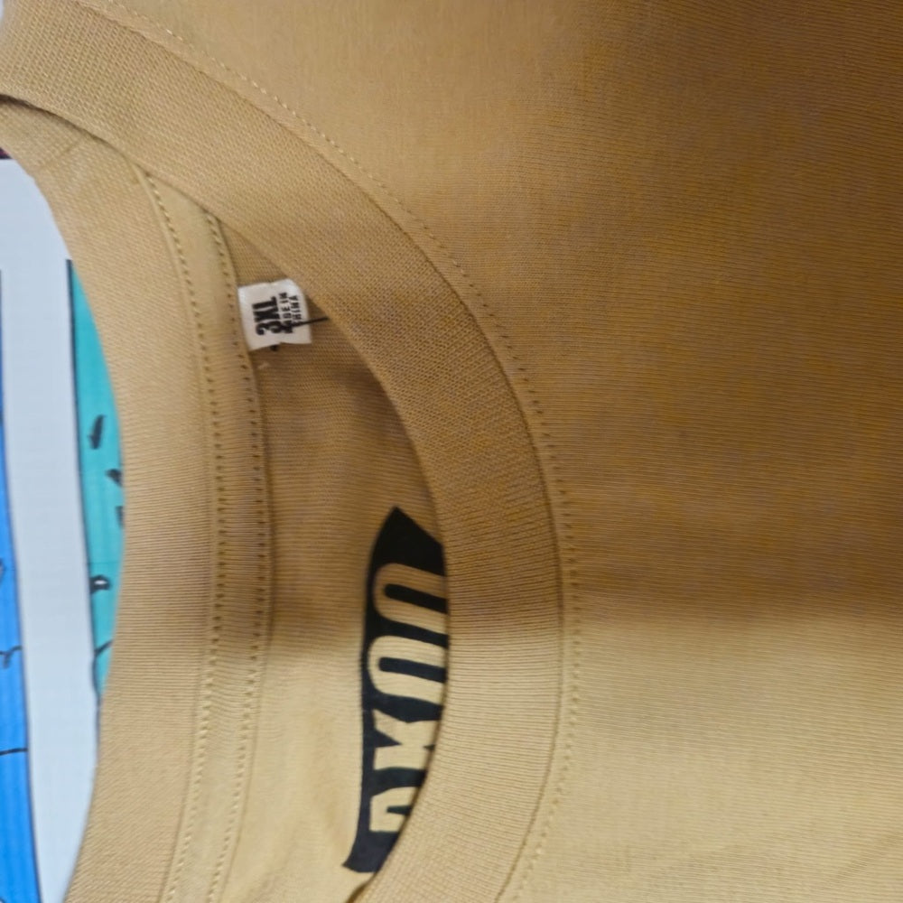 AKOO Graphic Tee in Tan sz 3xl