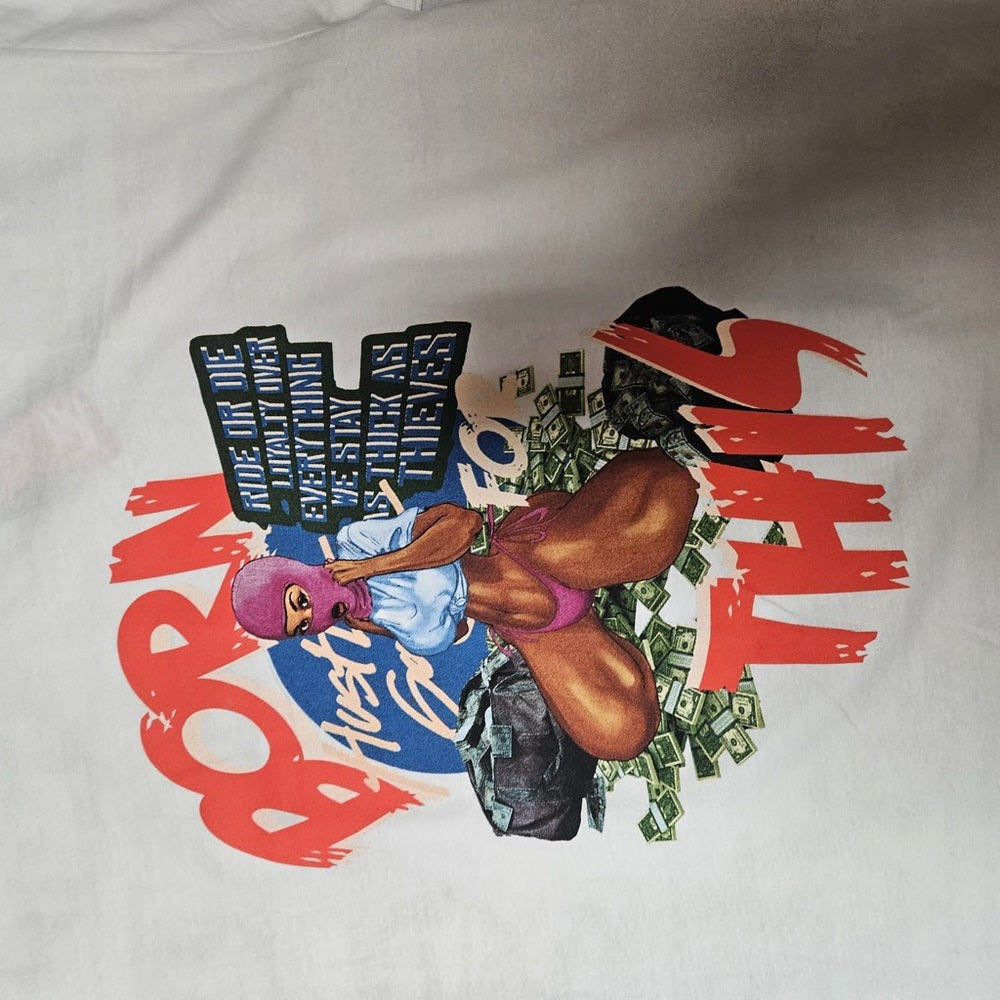 Born Hustler hustle gang Graphic Tee sz 3xl