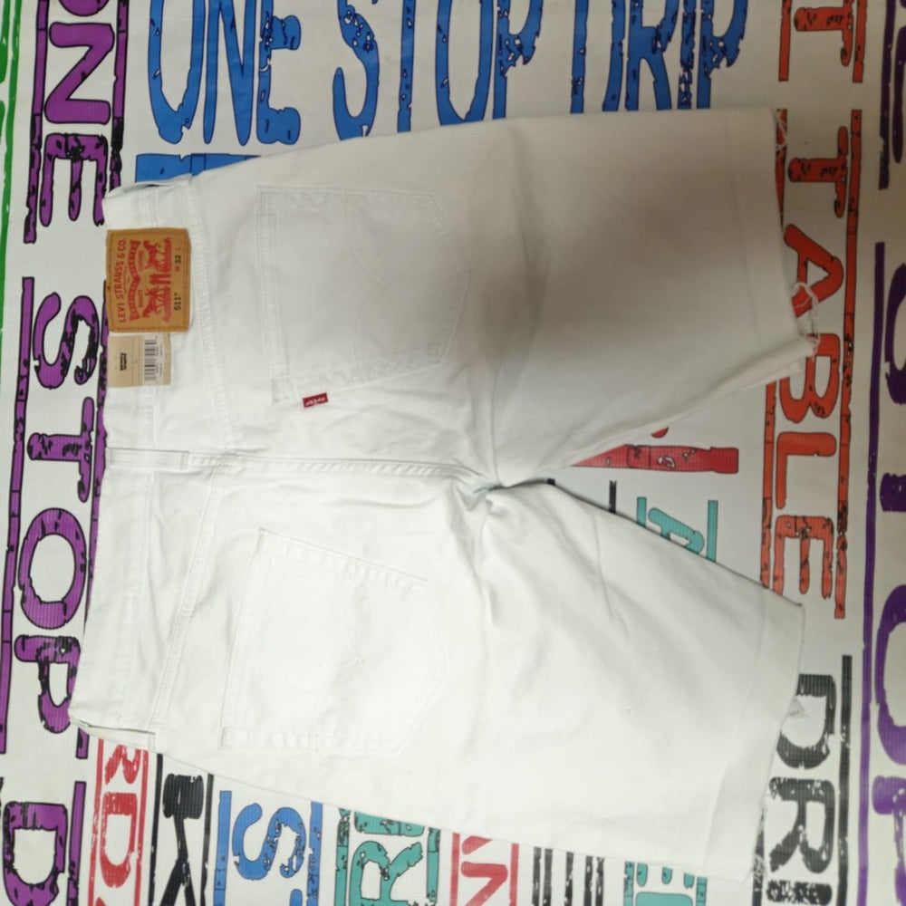 Levi's White Denim Shorts