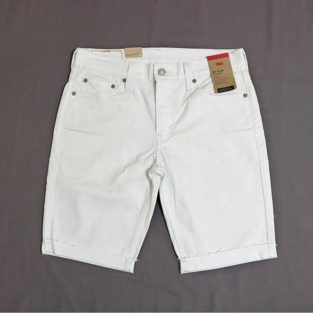 Levi's White Denim Shorts