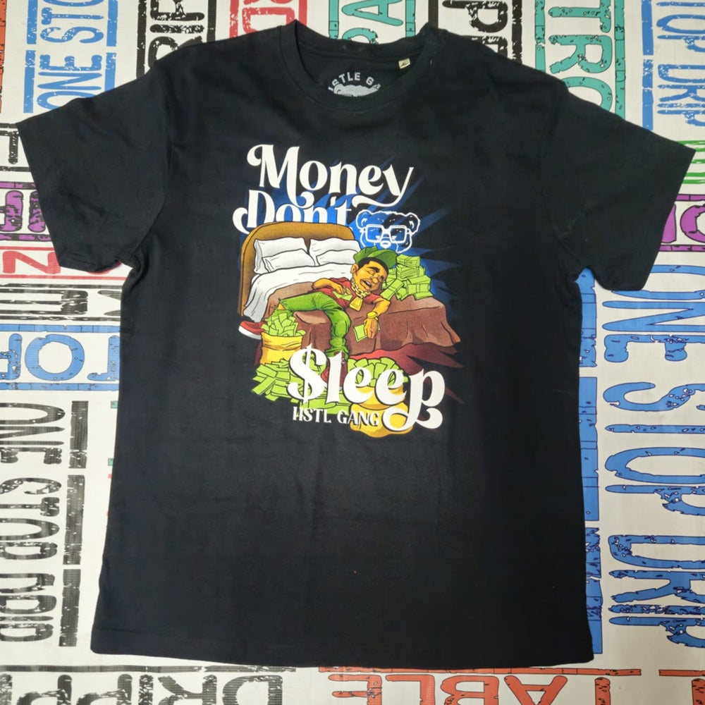 Hustle Gang Men's No Sleep Tee - Black