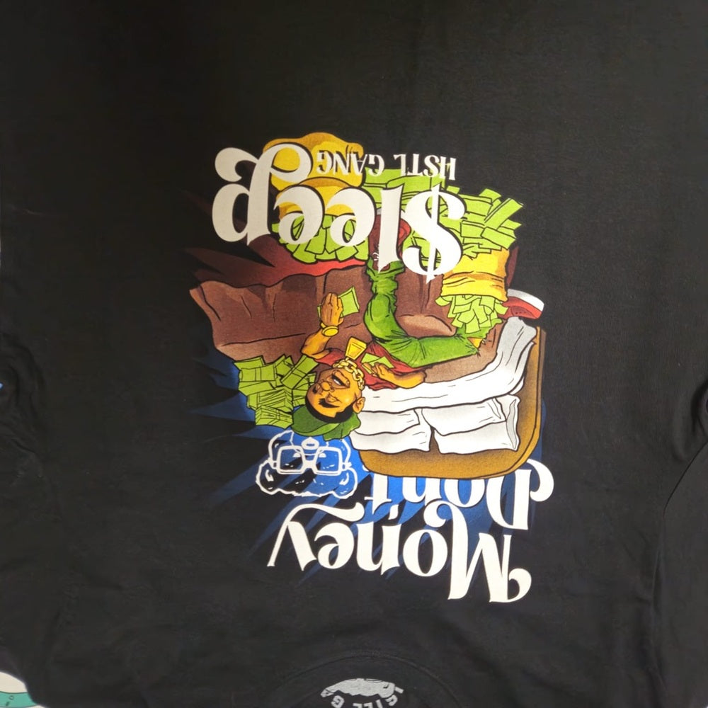 Hustle Gang Men's No Sleep Tee - Black