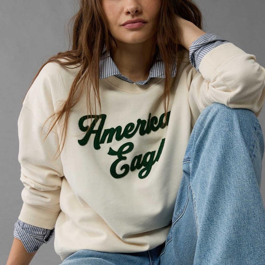 American Eagle Outfitters Cream Sweater for Men