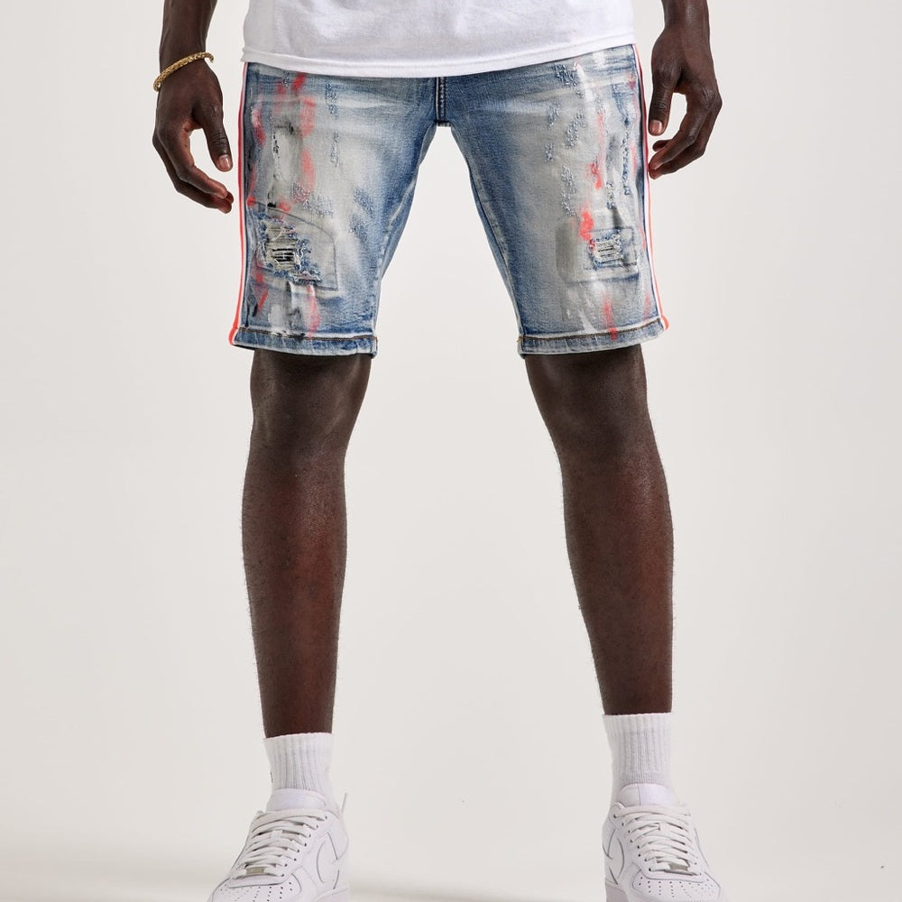 Sz Various kilogram side stripe shorts