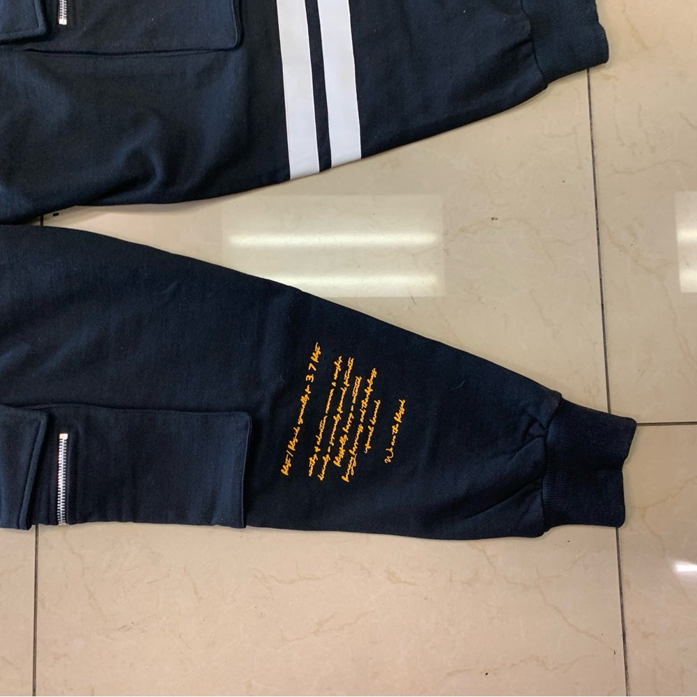 Blessed jogger zipper sweatpants Sz medium