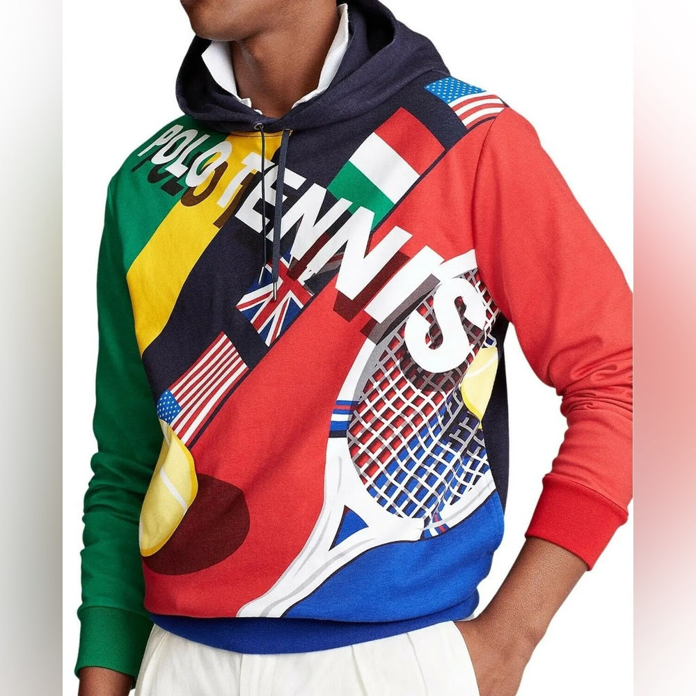 Polo Ralph Lauren Tennis Wimbledon Double Knit Hoodie small