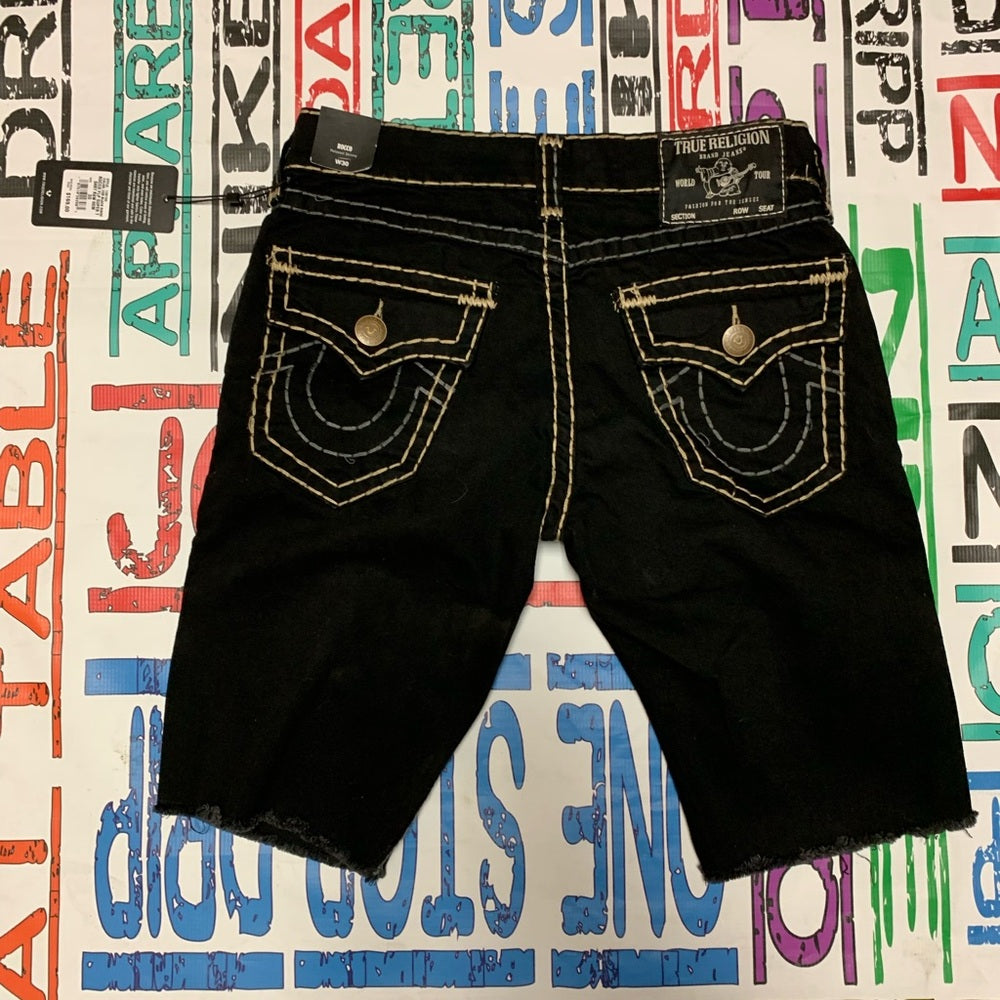 Sz 30 Men’s True religion Black Denim Shorts