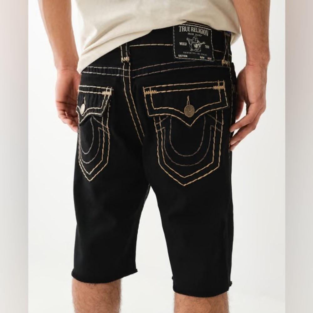 Sz 30 Men’s True religion Black Denim Shorts