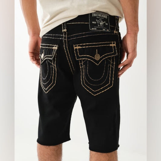 Sz 30 Men’s True religion Black Denim Shorts