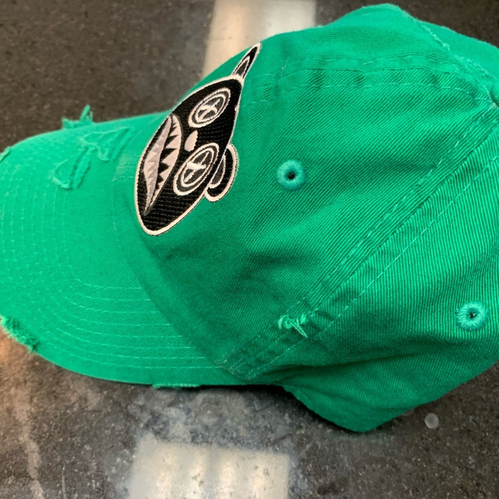 Green Bear Embroidered dad  Cap