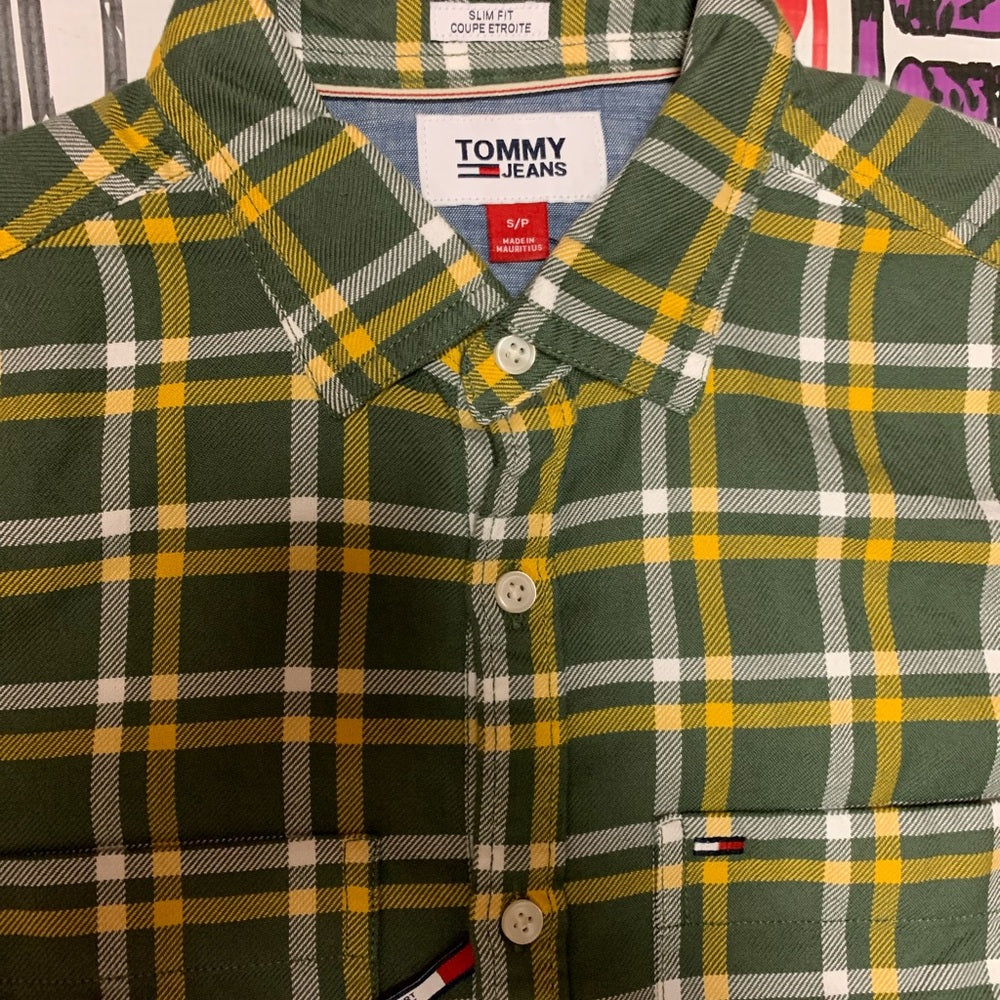 Tommy Hilfiger long sleeve polo Sz small