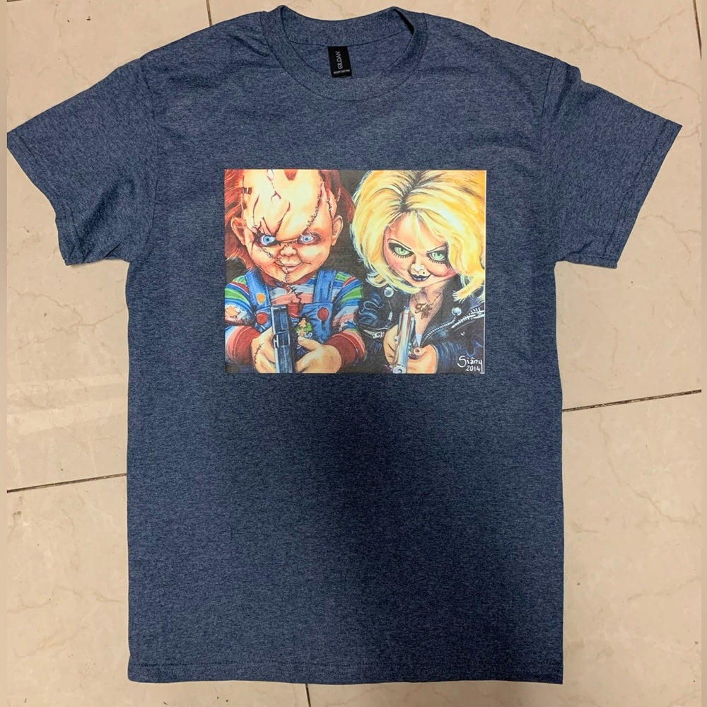 Custom Chucky graphic tee Sz various