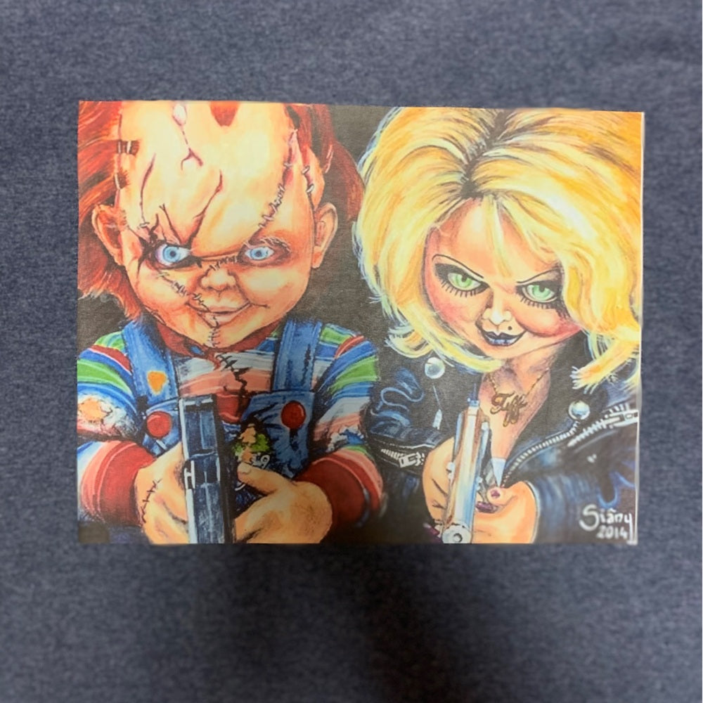 Custom Chucky graphic tee Sz various