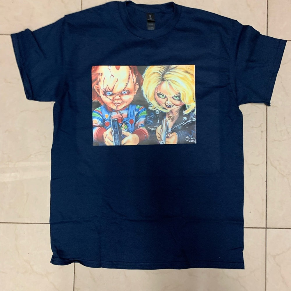 Custom Chucky graphic tee Sz various