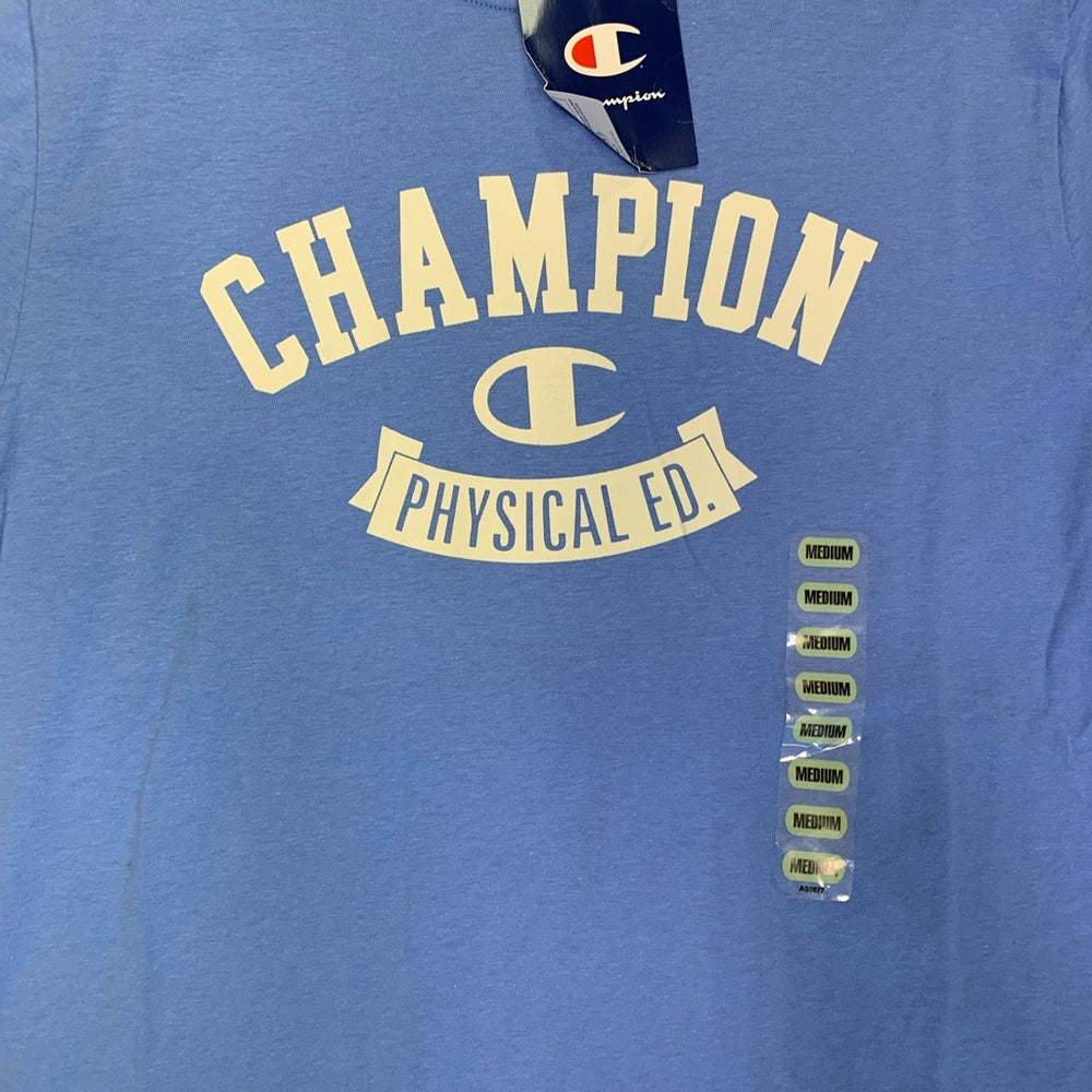 Champion Blue T-Shirt everyday wear SZ medium