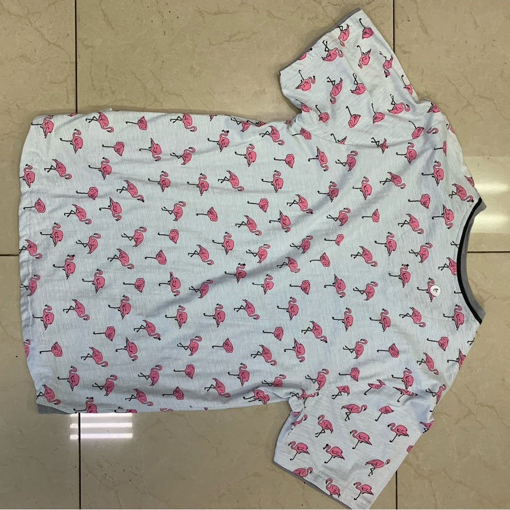 Sz. Med American republican Men's Pink Flamingo Shirt