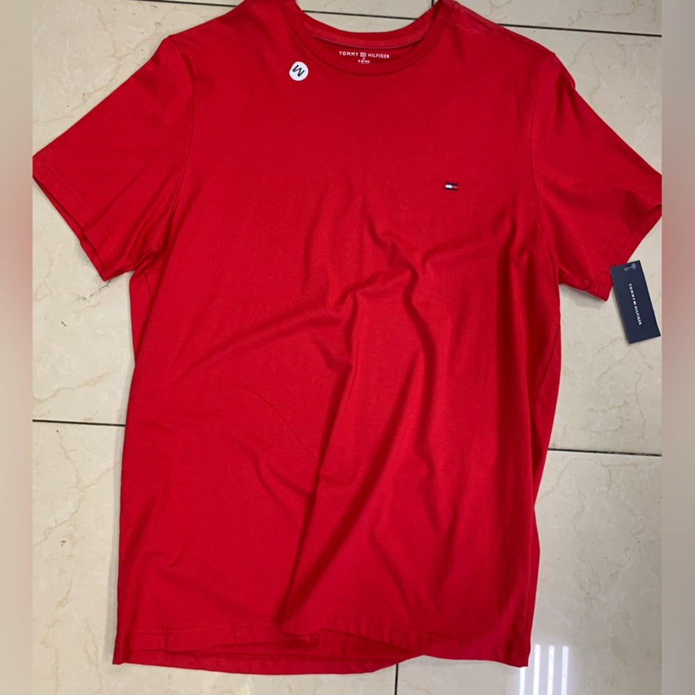 Tommy Hilfiger Men's Red T-Shirt Sz medium