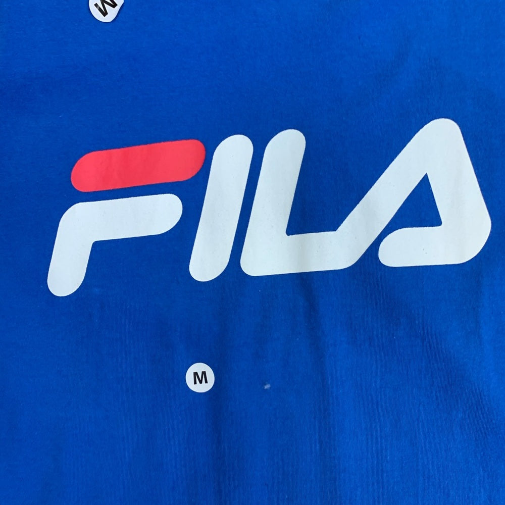 FILA Blue Graphic T-Shirt Sz medium
