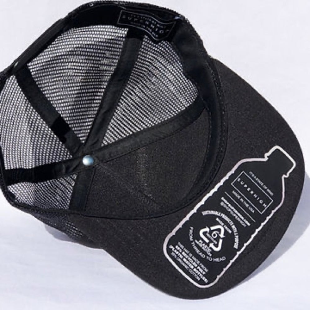 Super High black SnapBack one size fits all