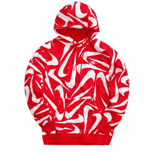 Nike Logo Hoodie red sz small