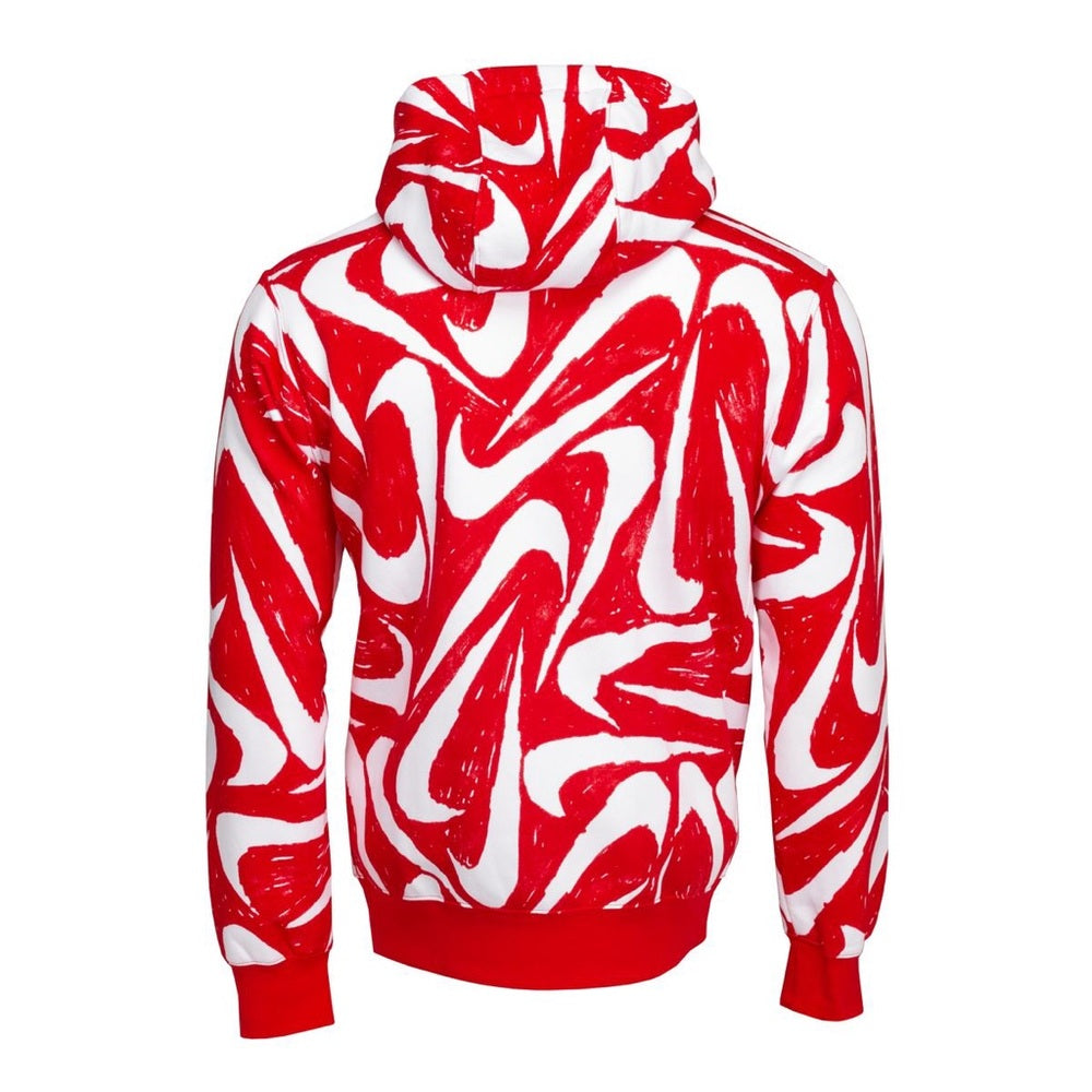 Nike Logo Hoodie red sz small