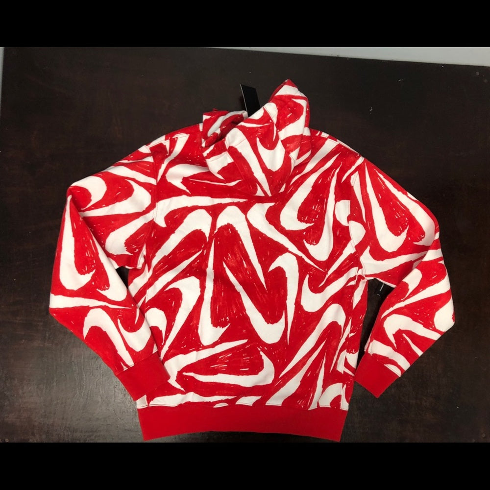 Nike Logo Hoodie red sz small