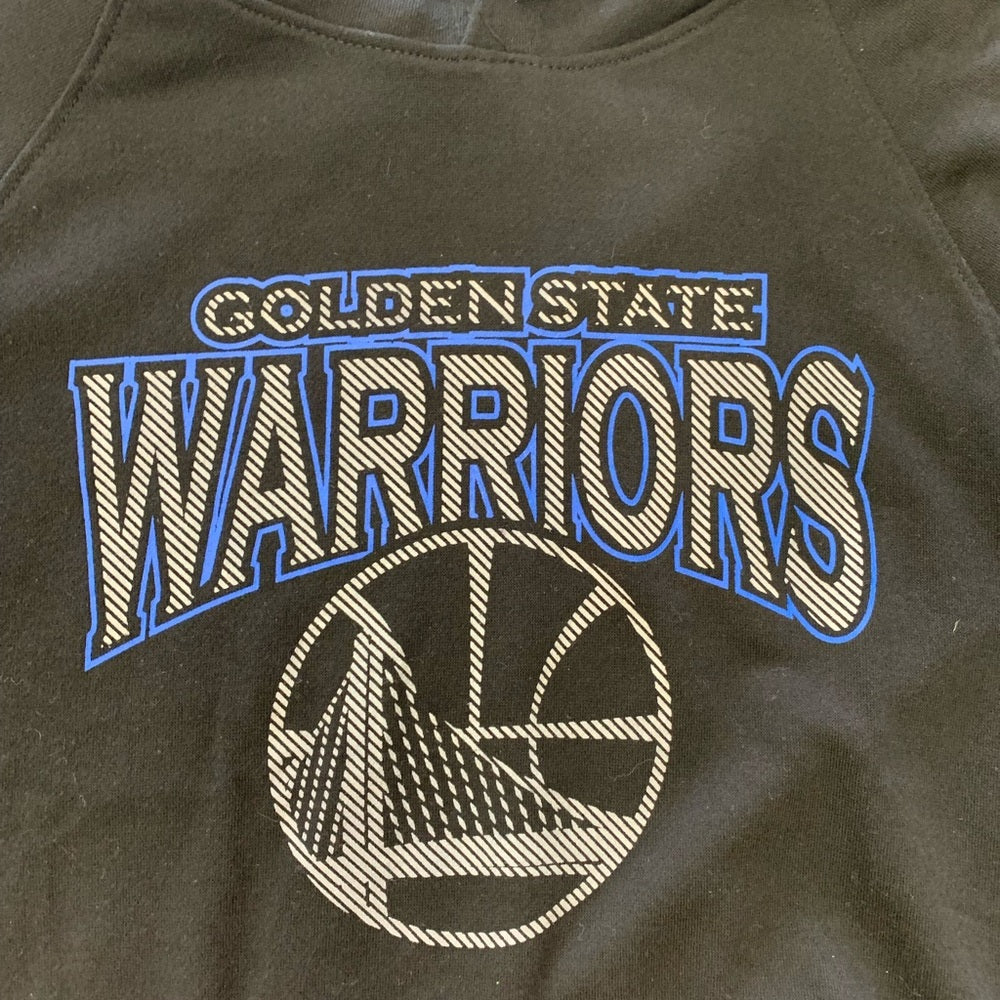 Golden State Warriors Black Hoodie warm up sweatshirt Sz small