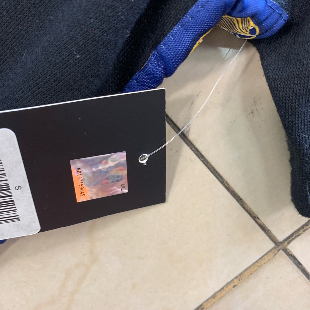 Golden State Warriors Black Hoodie warm up sweatshirt Sz small