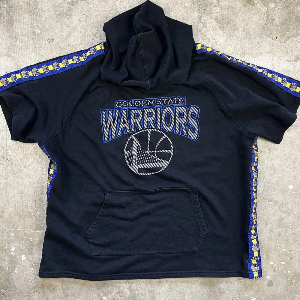 Golden State Warriors Black Hoodie warm up sweatshirt Sz small
