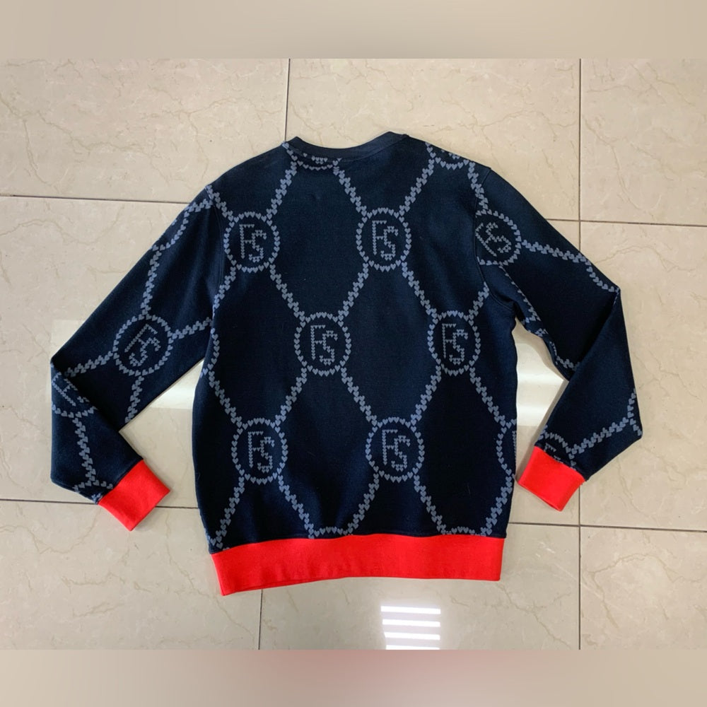 Stylish Black and Red Sweater