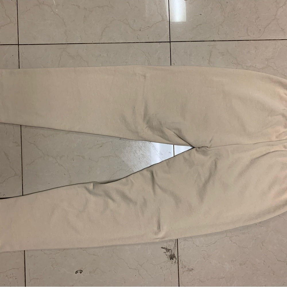 Vizions Beige Sweatpants with emoji Graphic Design