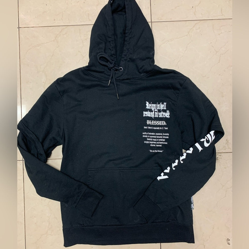 Black Graphic Hoodie