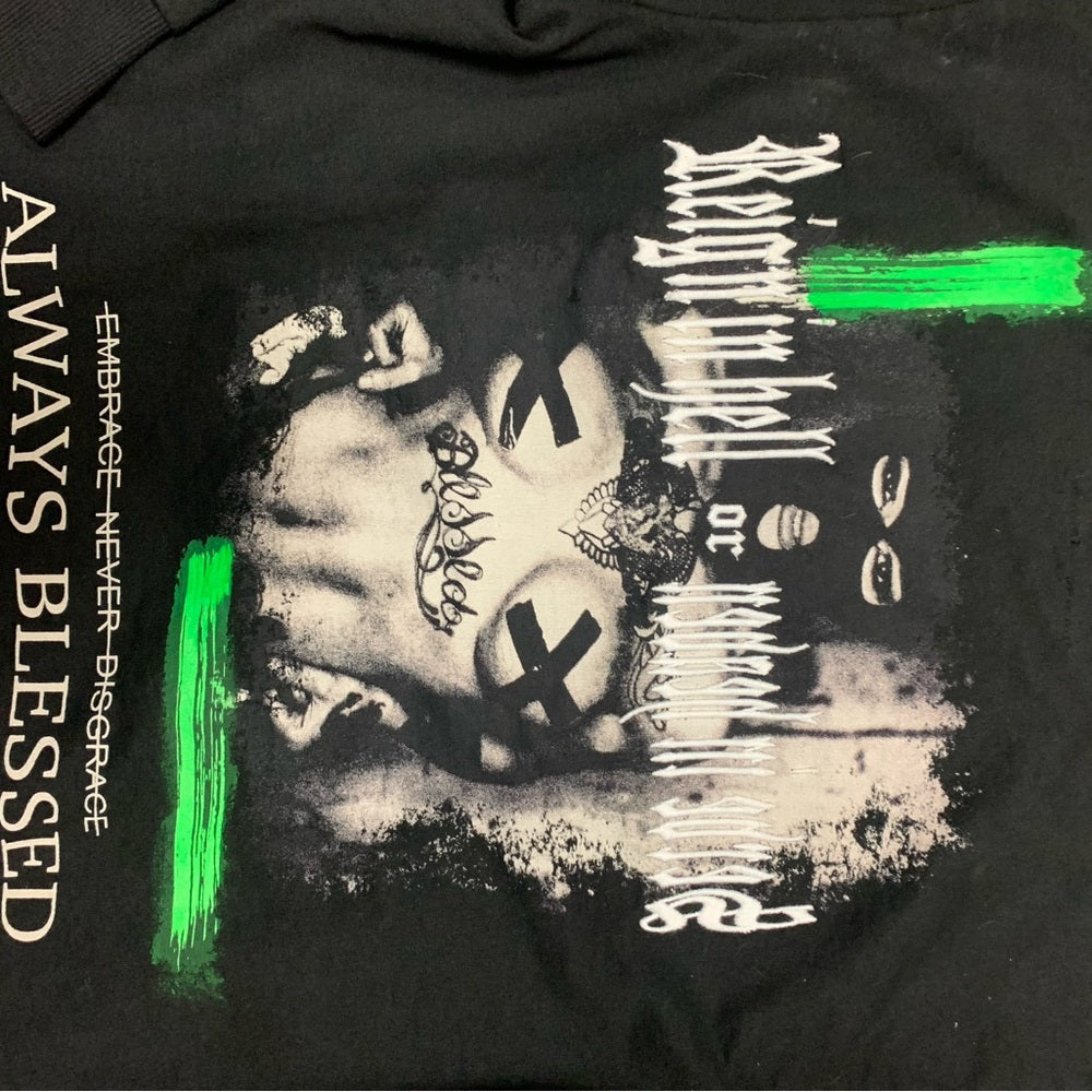 Black Graphic Hoodie