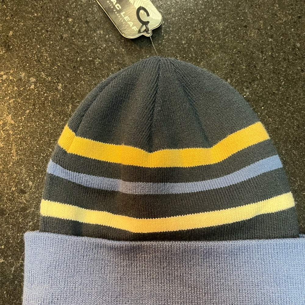 Blac leaf beanie one size fits all