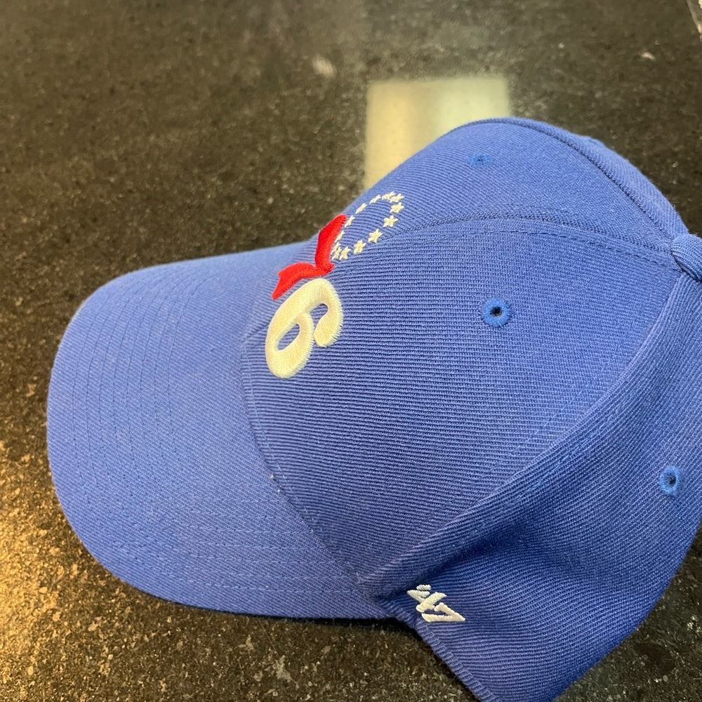 Blue 76ers dad Cap one size fits all