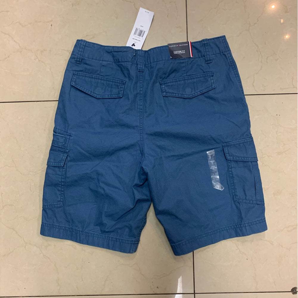Men's Blue Cargo Shorts