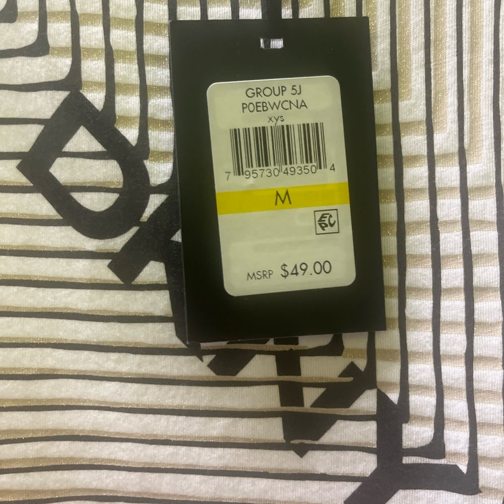 Dkny rhyme stone tee sz medium