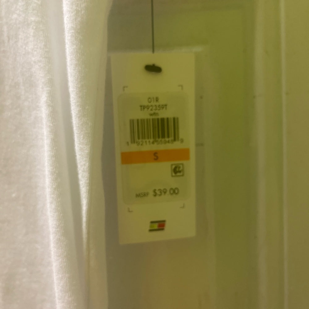 Tommy Hilfiger White T-Shirt with Navy Logo sz small