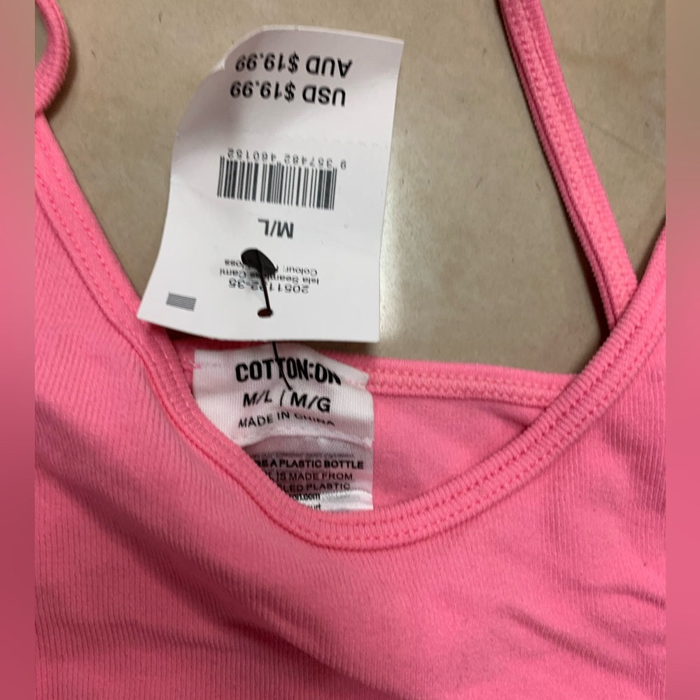 Cotton On Pink Crop Top