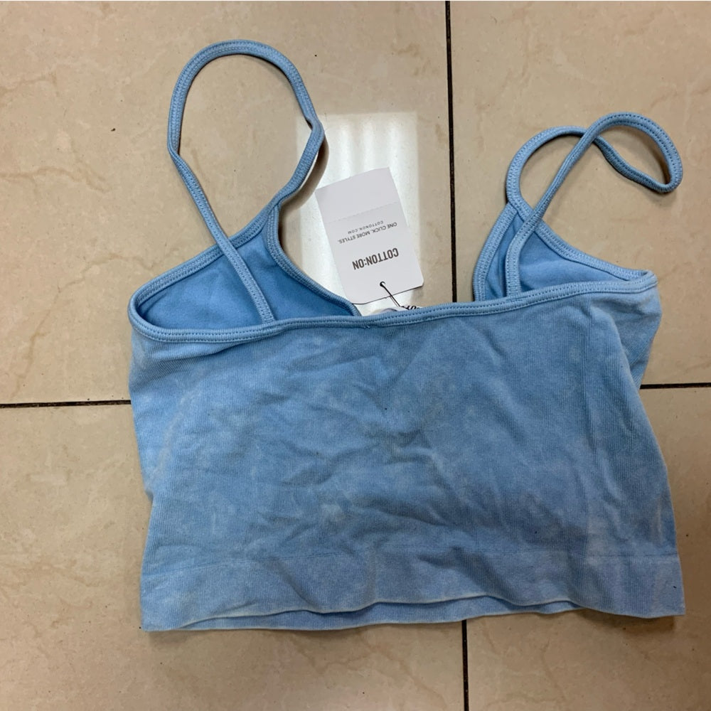 Light Blue Crop Top cotton on