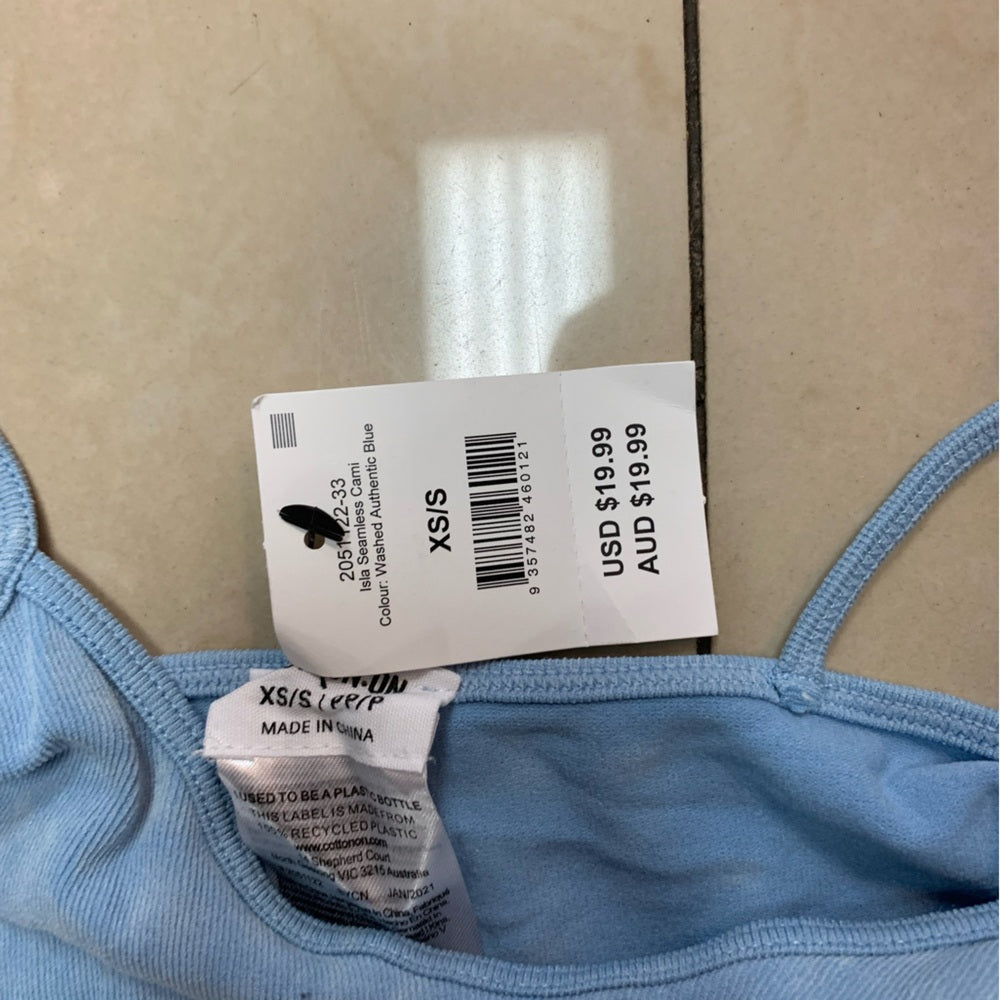 Light Blue Crop Top cotton on