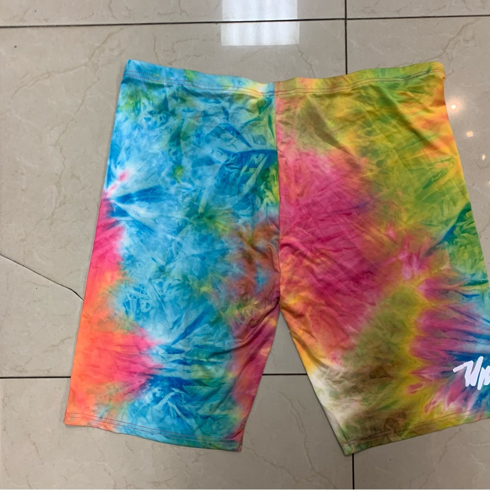 Vibrant Tie-Dye women tights Sz 3XL