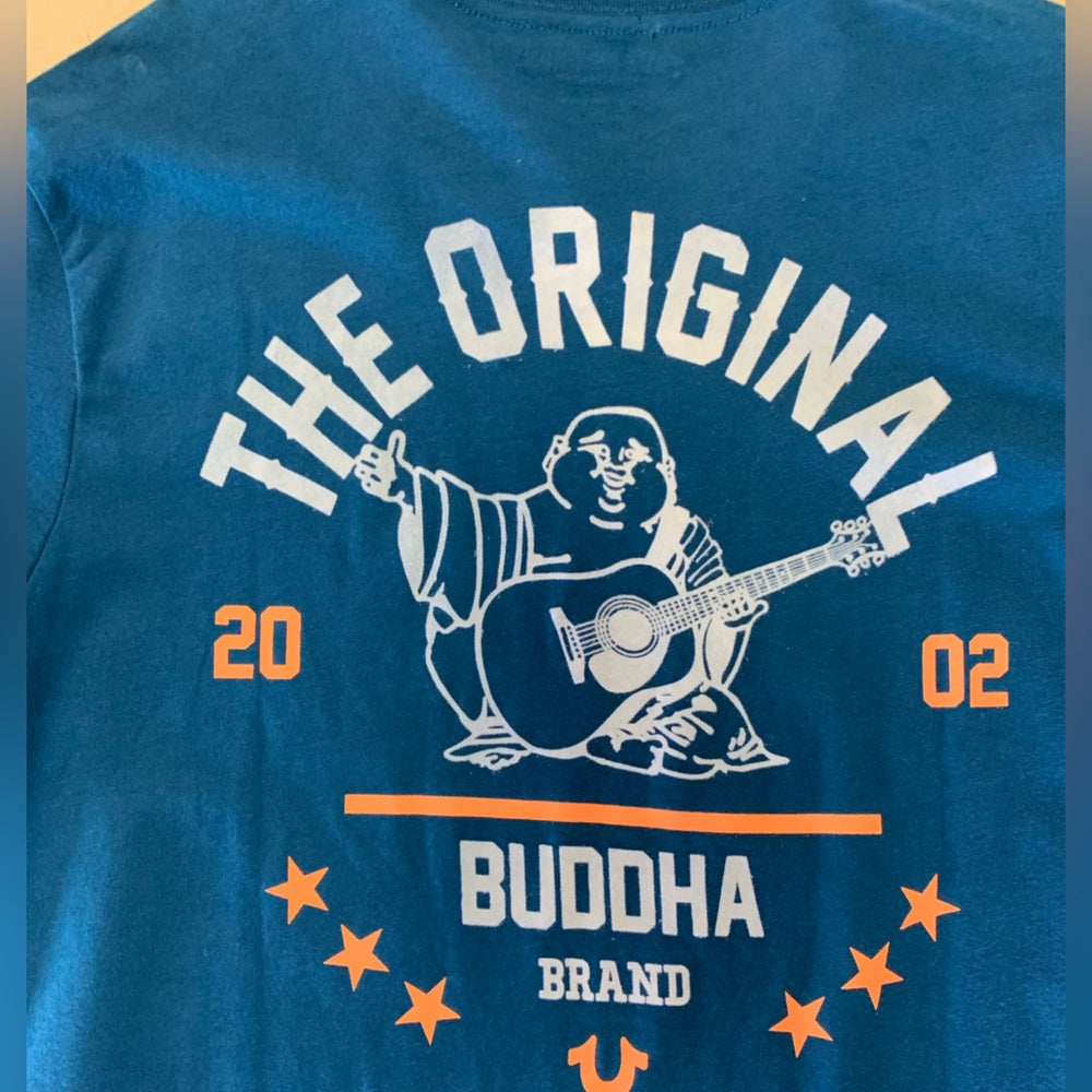 True Religion Men's Blue T-Shirt Sz small