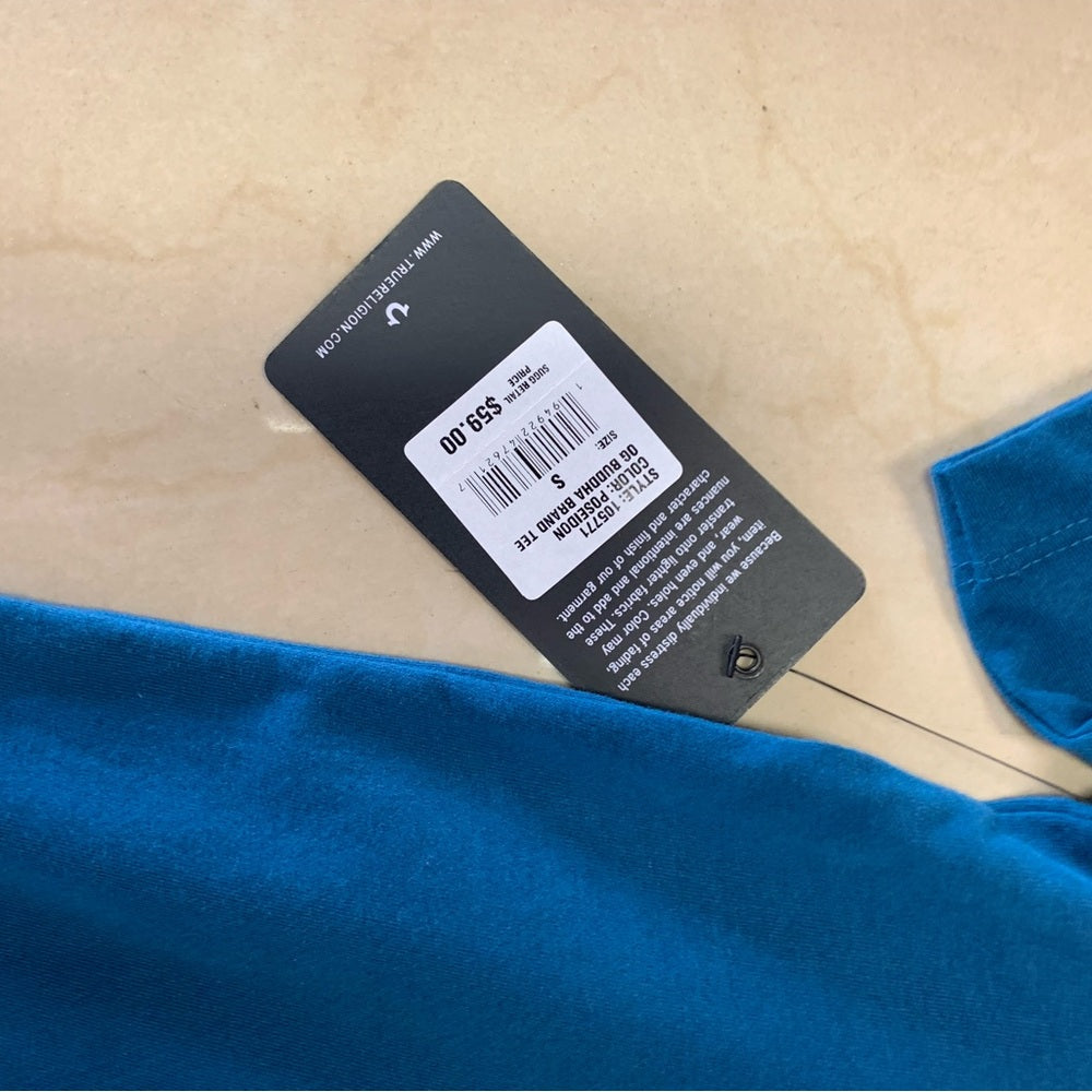 True Religion Men's Blue T-Shirt Sz small