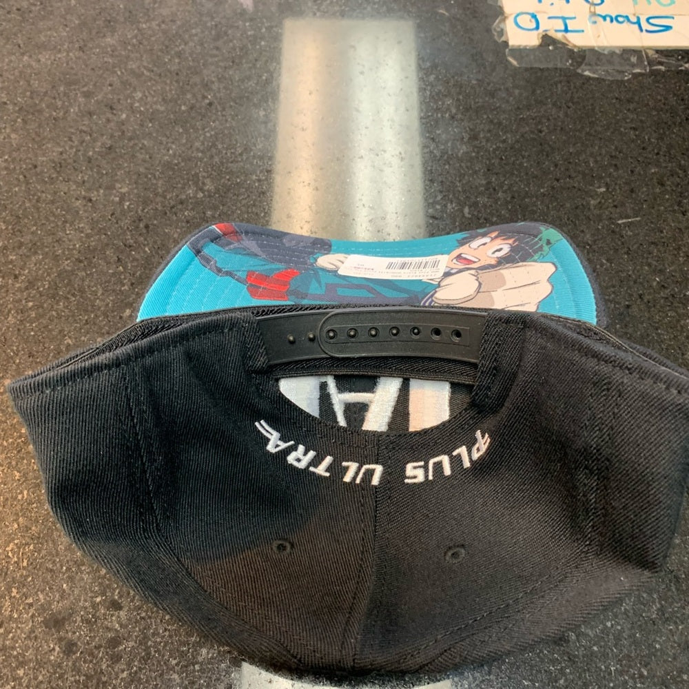 MY HERO ACADEMIA PLUS EXTRA BIOWORLD MENS SNAPBACK HAT BLACK WHITE NEW osfa